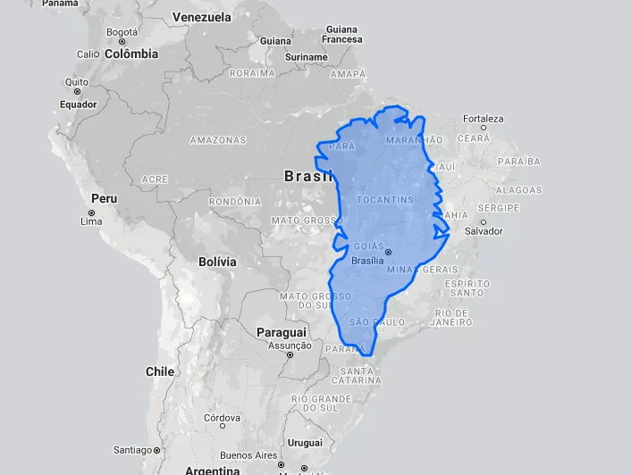 Actual size of Greenland.