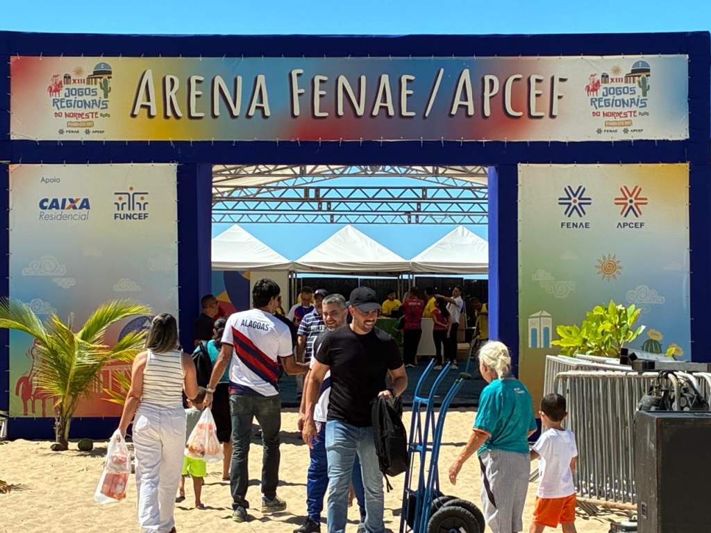 A Arena Fenae/Apcef na Beira Mar será ponto de convivência, cultura e gastronomia, integrando esporte e lazer para todos os participantes.