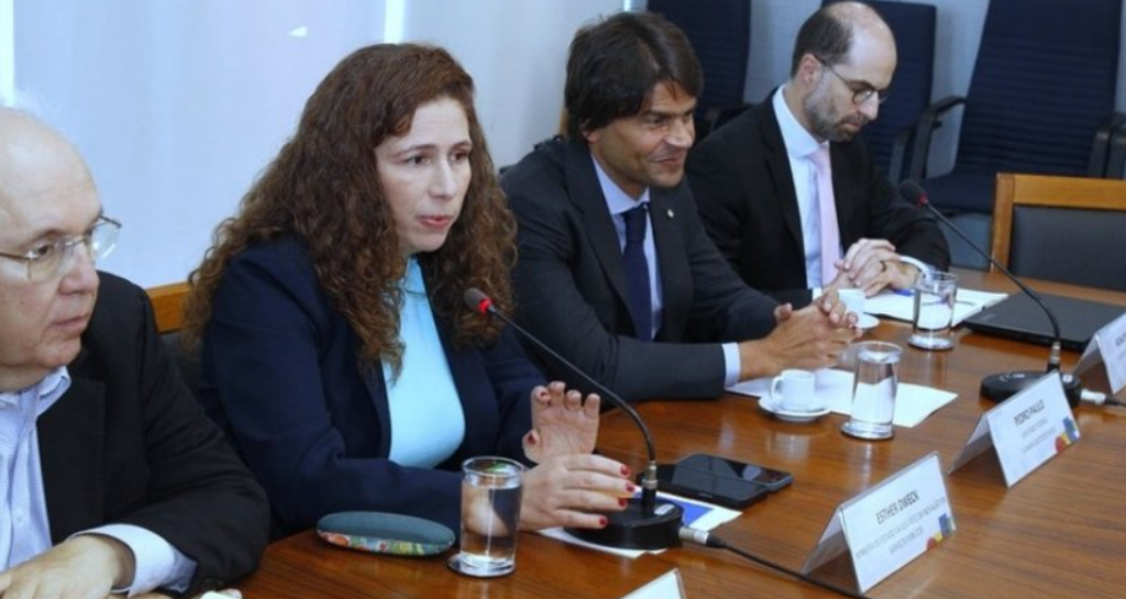 A ministra Esther Dweck