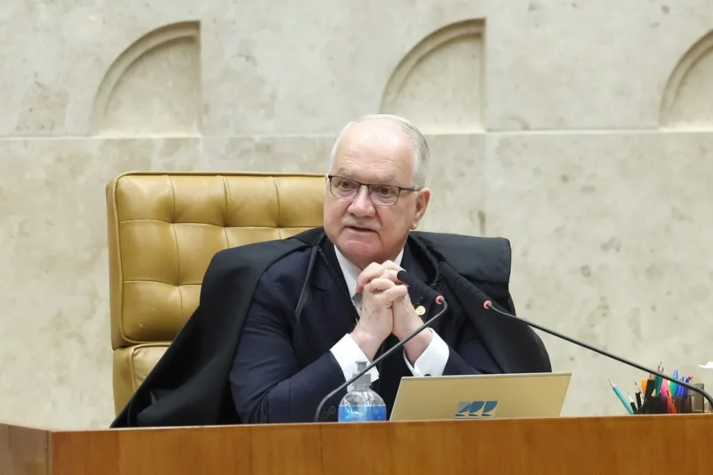 Ministro Fachin durante sessão no Supremo Tribunal Federal. (Foto: cartacapital.com.br)