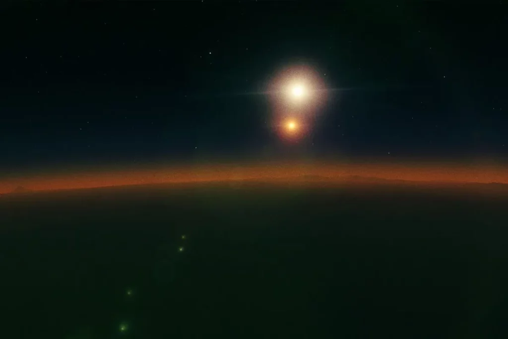 Representação artística de um fenômeno cósmico com emissões luminosas no espaço profundo. (Foto: futurism.com)